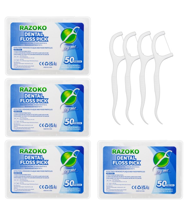 RAZOKO Dental Floss Picks High Toughness Professio...