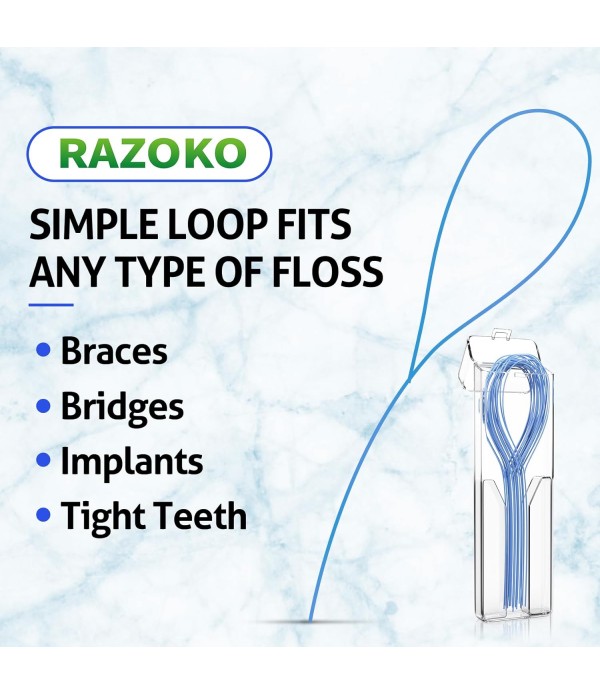 Floss Threaders | for Braces, Bridges, and Implants |210PCS (Pack of 3)