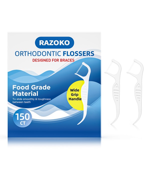 RAZOKO Orthodontic Flossers for Braces, Ortho Dent...