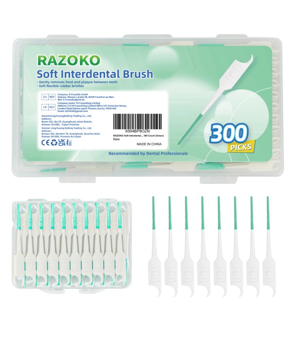 RAZOKO Soft Interdental Brushes Original, Dental P...